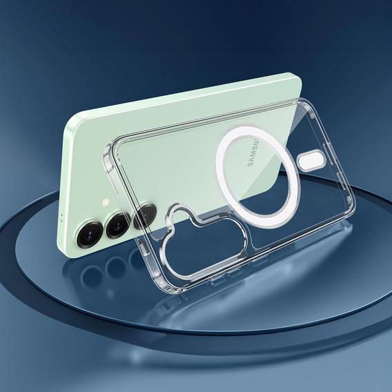 Husă pentru Samsung Galaxy S25+ Plus, Fusion Hybrid Case, pentru MagSafe, transparentă + Sticlă pentru ecran