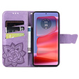Cu clapetă pentru Motorola Edge 50 Ultra, Butterfly, violet