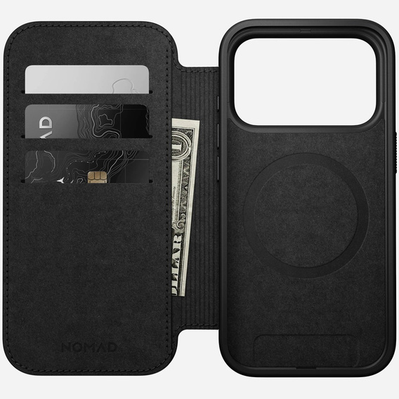 Carcasă Nomad pentru iPhone 17 Pro, Modern Leather Folio, maro