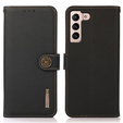 KHAZNEH RFID caz pentru Samsung Galaxy A35 5G, Litchi Texture, negru