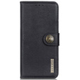 KHAZNEH RFID caz pentru Motorola G85 5G, Litchi Texture, negru