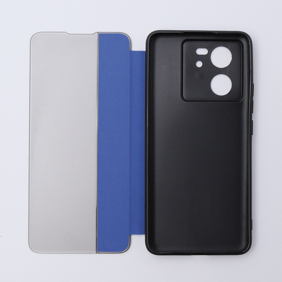 Husă pentru Xiaomi 13T / 13T Pro, cu clapetă Side View, albastru