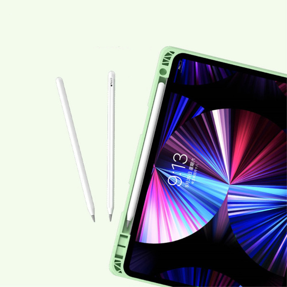 Carcasă + tastatură iPad Air 10.9 4 2020 / 5 2022, Touchpad, verde