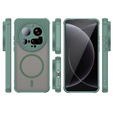 Husă pentru Xiaomi 15 Ultra, pentru MagSafe, ERBORD Matt Case, verde