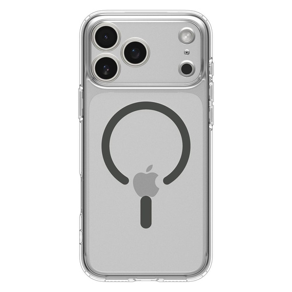 Carcasă Spigen Ultra Hybrid MagSafe pentru iPhone 17 Pro Max, transparentă / grafit