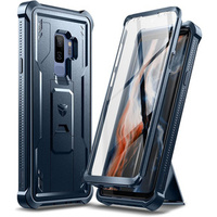 Husă blindată pentru Samsung Galaxy S9 Plus, Dexnor Full Body, albastru închis