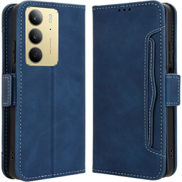 Cu clapetă pentru Realme 14X / Realme C75, Card Slot, albastru închis