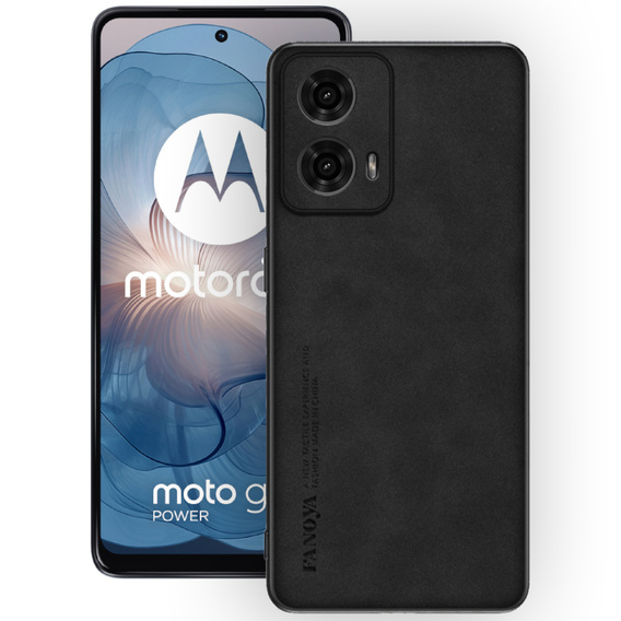 Huse pentru Motorola Moto G24 / G24 Power / G04, ERBORD Business, cu placă de suport pentru mașină, negru