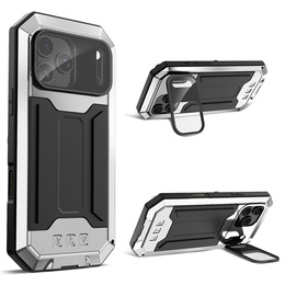 Carcasă blindată R-JUST cu protecție pentru ecran și suport pentru iPhone 17 Pro Max