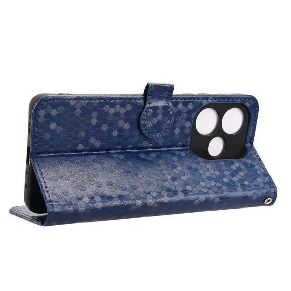 Husa cu clapetă pentru Oppo A5 Pro 5G, Wallet Rhombus, albastru