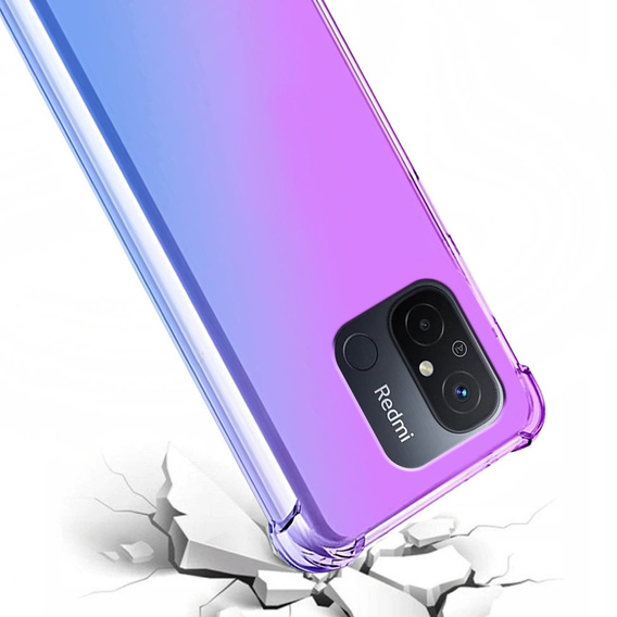 Husa pentru Xiaomi Redmi 12C, Gradient Dropproof, Violet / albastru