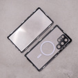 Carcasa Magnetic Dual Glass MagSafe pentru Samsung Galaxy S23 Ultra, negru