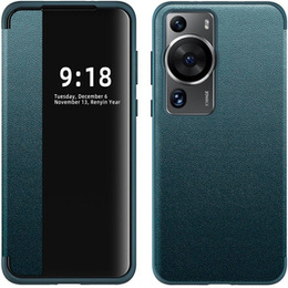 Husă cu clapetă pentru Huawei P60 Pro, Side View, albastru