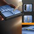 Husa pentru Samsung Galaxy S24 Ultra, Tongate MECH Series Clip, albastru
