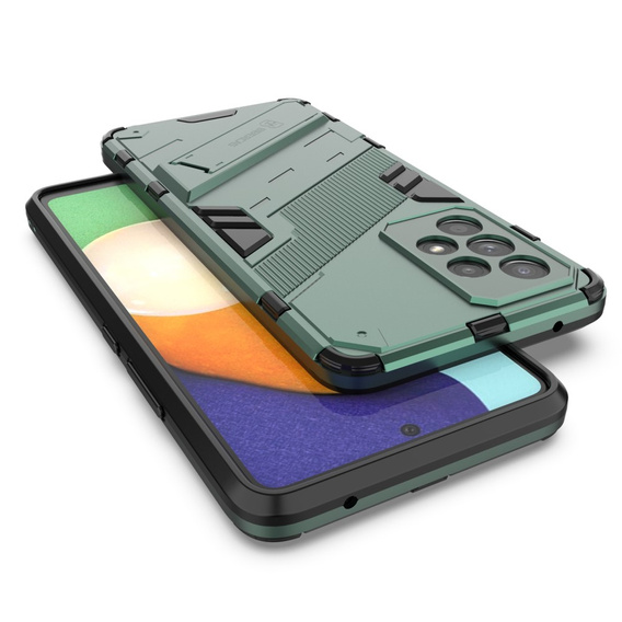 Husa pentru Samsung Galaxy A53 5G, Military kickstand, albastru