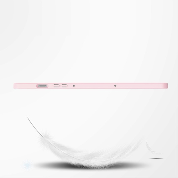 Husă pentru Samsung Galaxy Tab S10 Lite / S10 FE / S9 FE, Smartcase Hybrid, cu spațiu pentru stylus, roz
