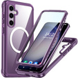 Carcasă pentru Samsung Galaxy S23 FE, Shockproof, cu folie pentru ecran, pentru MagSafe, violet
