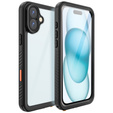 Husă impermeabilă IP68 pentru iPhone 16 Plus, negru