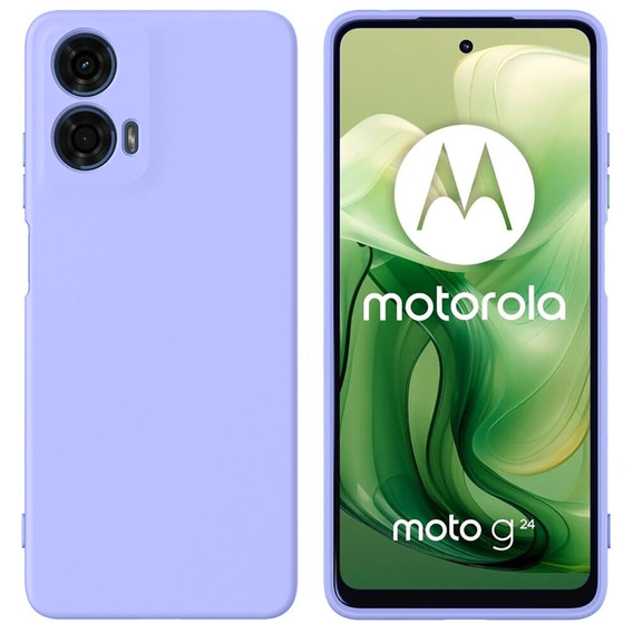 Husa pentru Motorola Moto G24 / G24 Power / G04, Silicone Lite, violet