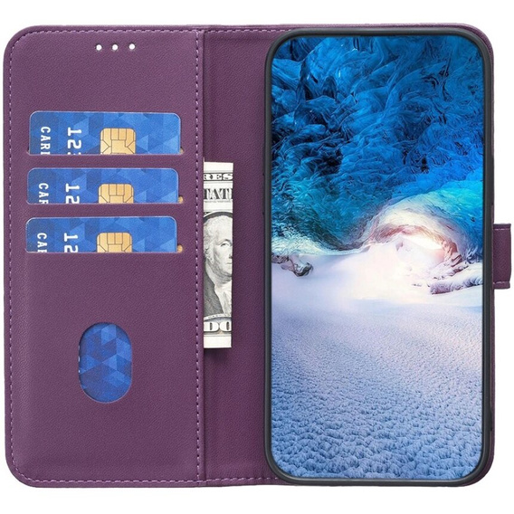 Cu clapetă pentru Samsung Galaxy A55 5G,BINFEN Wallet, violet