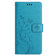 Cu clapetă pentru Samsung Galaxy A55 5G, Wallet, Butterfly, violet