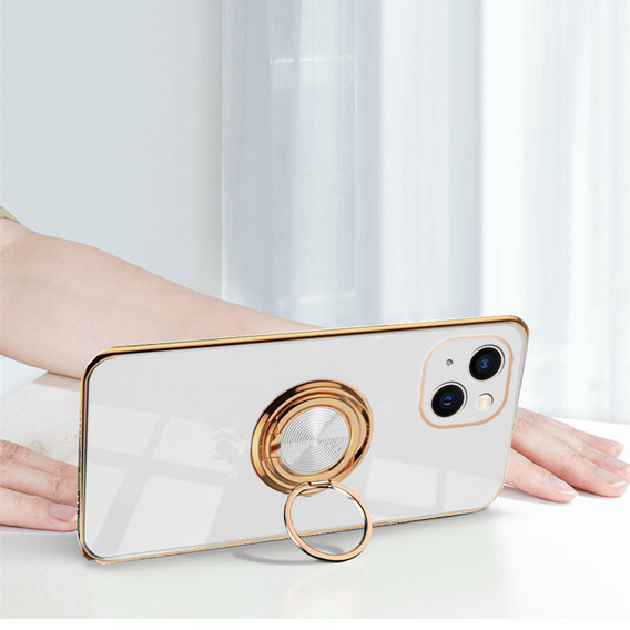 Huse pentru iPhone 14, Electro Ring, alb