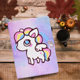 Husă pentru Samsung Galaxy Tab A7 Lite, cu clapetă, colorful horse