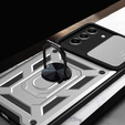 Husă blindată pentru Samsung Galaxy S23 Plus, CamShield Slide, de argint