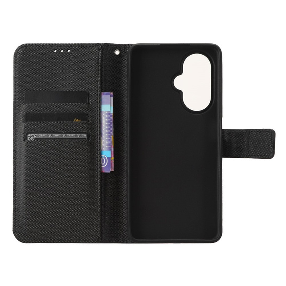 Cu clapetă pentru OnePlus Nord CE 3 Lite 5G, Wallet Smart Magnet, negru
