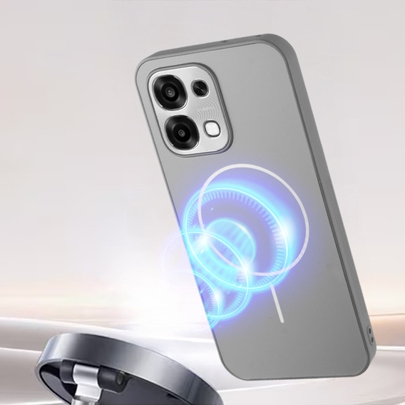 Husă MagSafe pentru Oppo A6 Pro 5G, gri titan