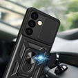 Husă blindată pentru Samsung Galaxy S24, CamShield Slide, negru