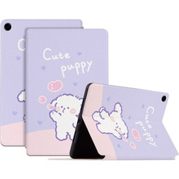 Husă cu clapetă pentru Samsung Galaxy Tab A9+, bubble dog