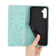 Cu clapetă pentru Samsung Galaxy A55 5G, Wallet, Butterfly, violet