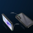 Husă impermeabilă IP68 pentru Samsung Galaxy A55 5G, Redpepper, negru