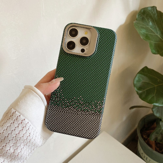 Carcasă pentru iPhone 14 Pro Max, cadru Kickstand, pentru MagSafe, Sand Green