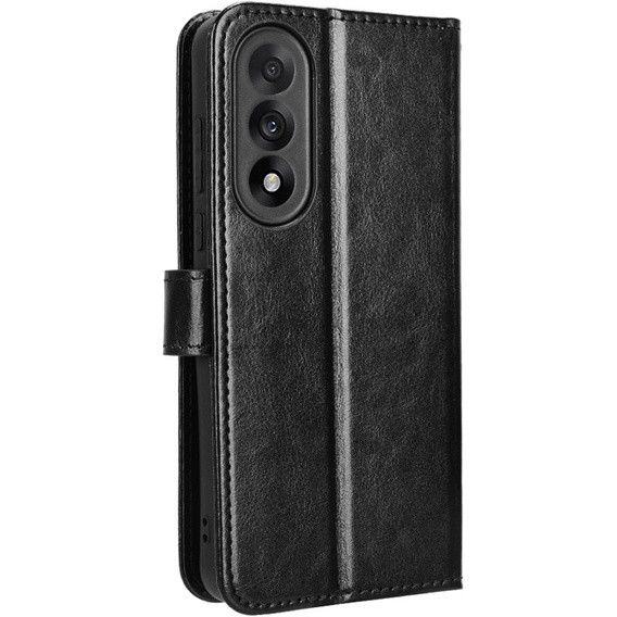Cu clapetă pentru OnePlus Nord 5, Crazy Horse Wallet, negru