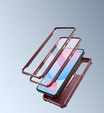Husă blindată pentru Samsung Galaxy S24 FE, Dexnor Full Body (Two Frames), roșu