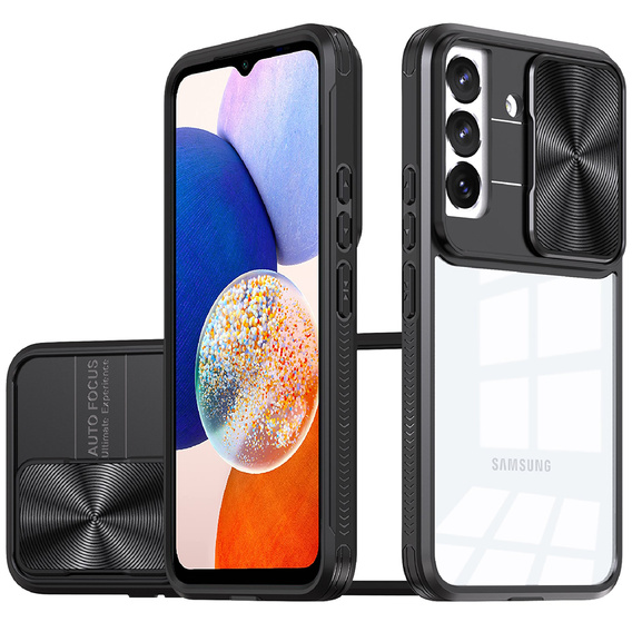 Huse pentru Samsung Galaxy A14 4G/5G, Slide Camera, negru