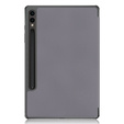 Husă pentru Samsung Galaxy Tab S9 FE+ Plus, Smartcase cu spațiu pentru stylus, gri