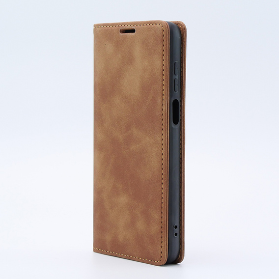 Husă pentru Motorola Moto G13/ G23 4G, ERBORD Vintage, portofel cu clapetă, maro