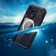 Carcasă impermeabilă IP68 pentru iPhone 16 Pro Max, SHELLBOX MagSafe, negru