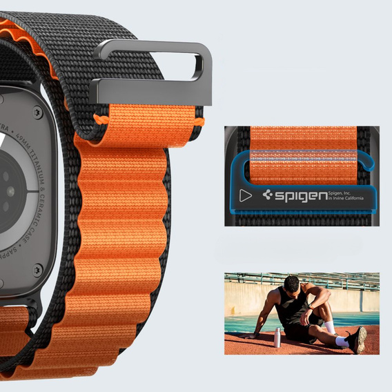 Curea Spigen WBF1 pentru Apple Watch 8/9/10/11/SE/Ultra 1/2 (44/45/46/49 mm)