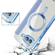 Cu clapetă pentru Google Pixel 9A, RFID Wallet MagSafe CamShield, albastru