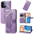 Cu clapetă pentru Realme Note 70T 4G, Butterfly, violet