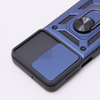 Husă blindată pentru Motorola Moto G54 5G, CamShield Slide, albastru