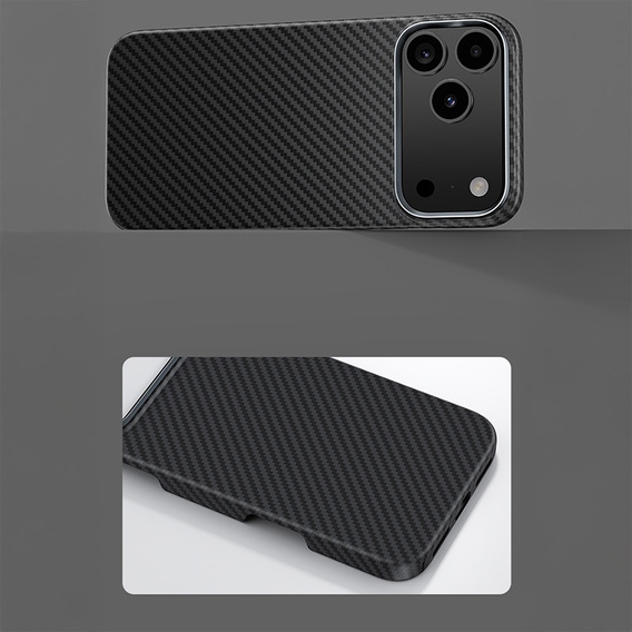 BENKS Kevlar Armor Air Carbon Fiber 600D A070 la cazul MagSafe pentru iPhone 17 Pro Max