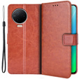 Cu clapetă pentru Infinix Note 12 2023, Wallet, maro