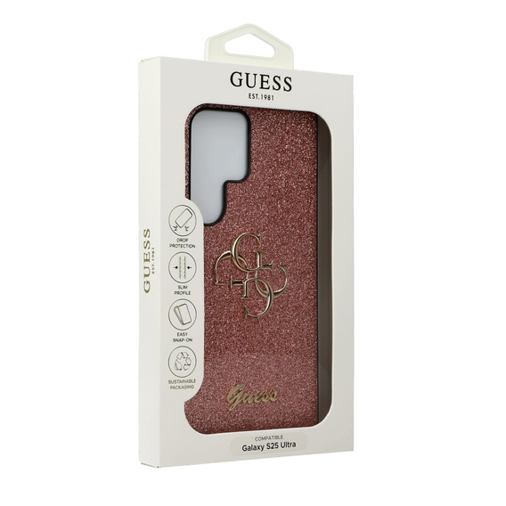 GUESS Huse pentru Samsung Galaxy S25 Ultra, 4G Big Metal Logo, roz