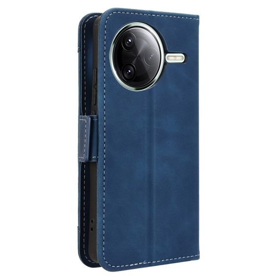 Cu clapetă pentru Xiaomi Poco F7 Ultra, Card Slot, albastru închis