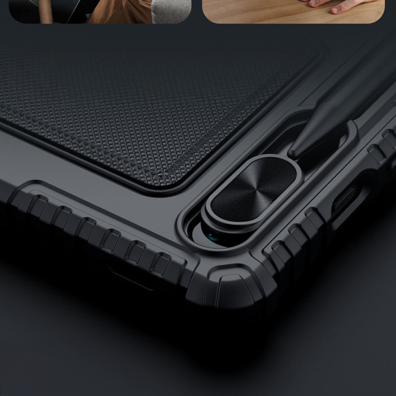 Carcasă + tastatură Galaxy Tab S9, NILLKIN Bumper Pen Slot, negru